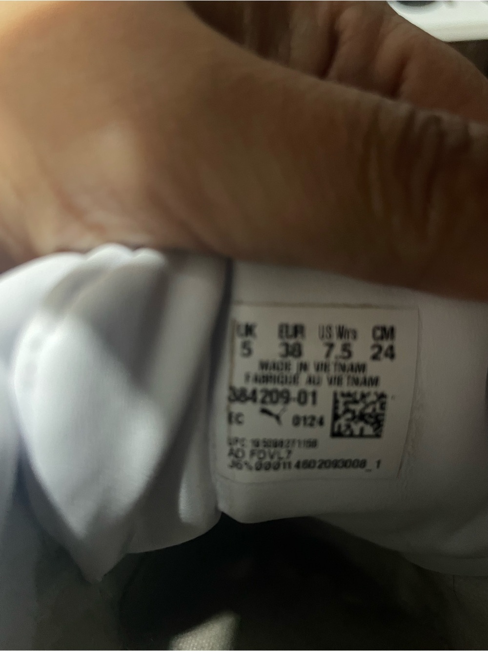 Puma White Low-Top Platform Sneakers with Gold Logo - Picture 7 of 7